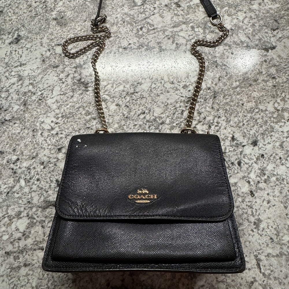 Coach Black Crossbody Bag Gold Hardware